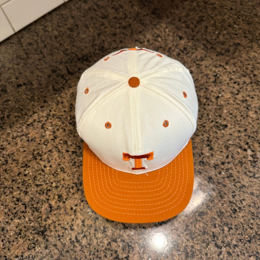 Vtg 90s Texas Longhorns NCAA New Era Hat Snapback Made in USA Deadstock - Picture 6 of 8